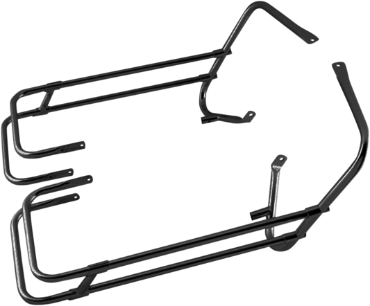 Drag Specialties Saddlebag Guard/Side Rail Kits Black 3501-1250