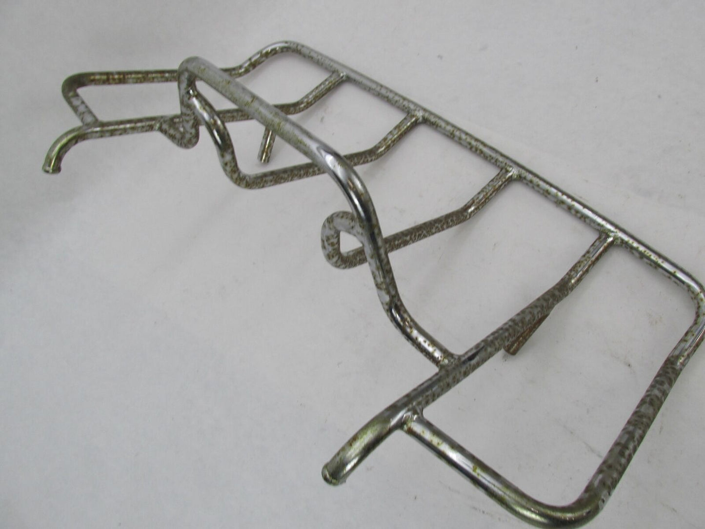 Used Motorcycle Chrome Patina Luggage Rack 22" x 12"