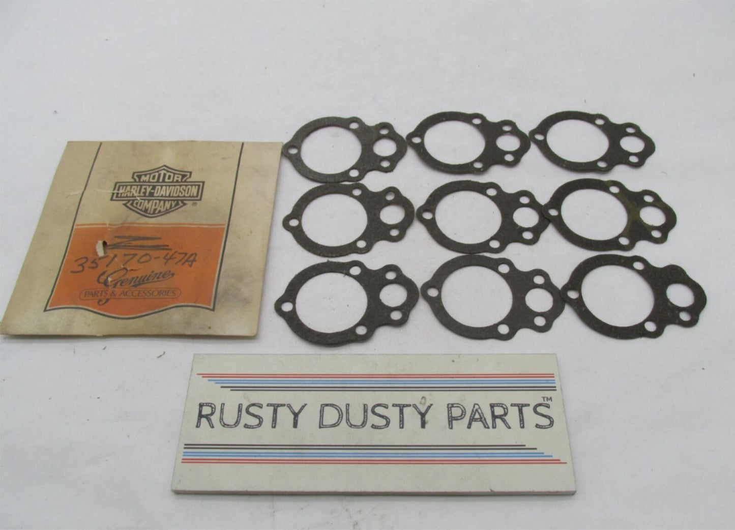Lot of 9 Harley Davidson Genuine NOS Oil Seal Gaskets 35170-47A