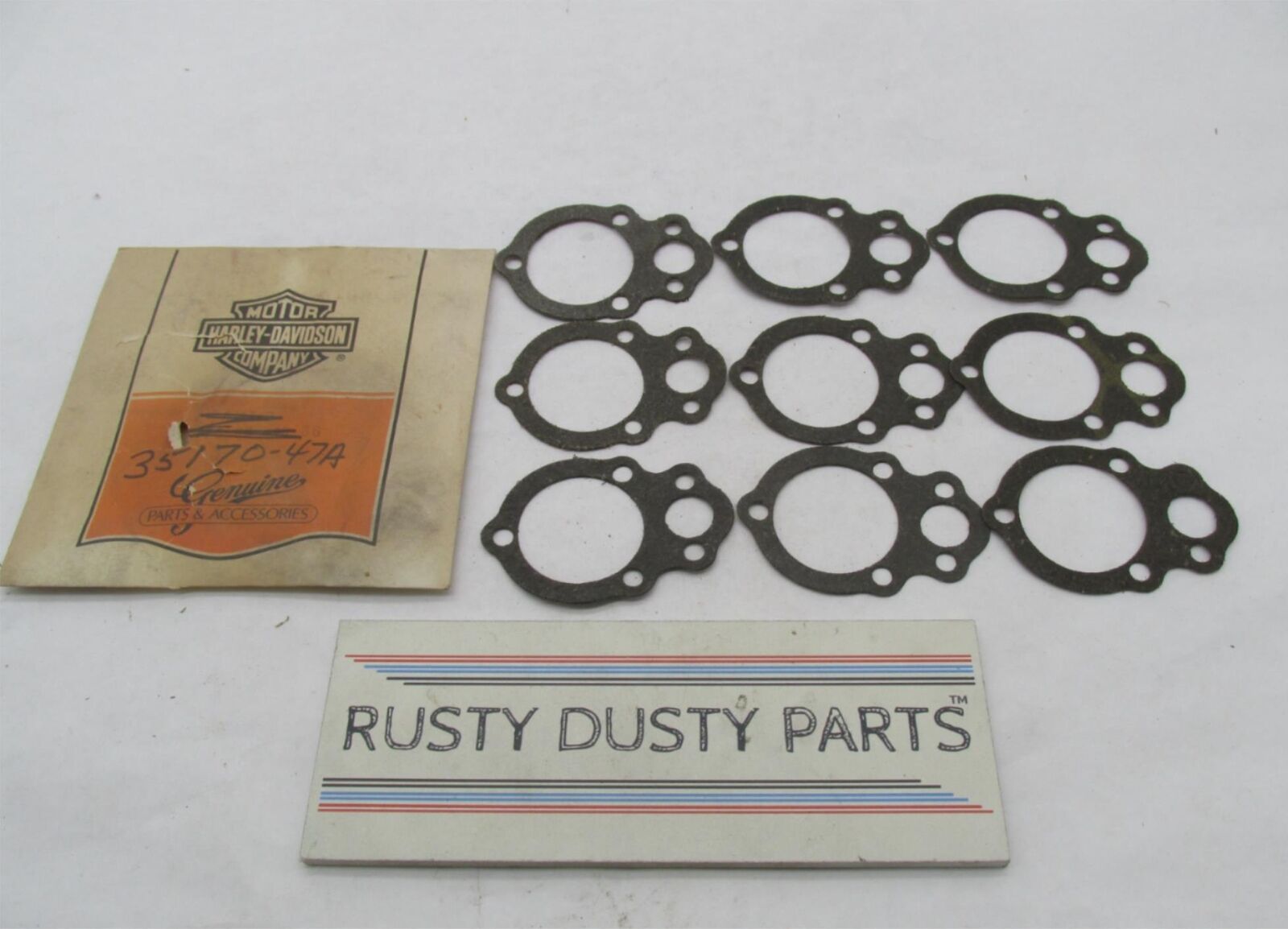 Lot of 9 Harley Davidson Genuine NOS Oil Seal Gaskets 35170-47A