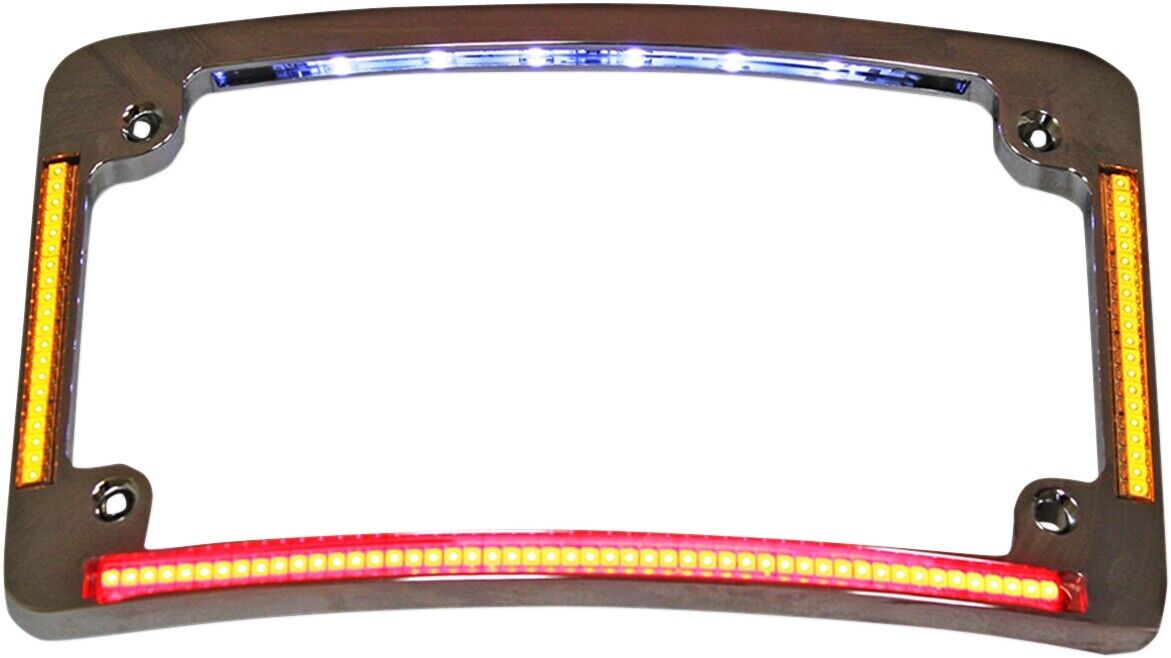 Custom Dynamics Radius All-In-One License Plate Chrome TF05-C