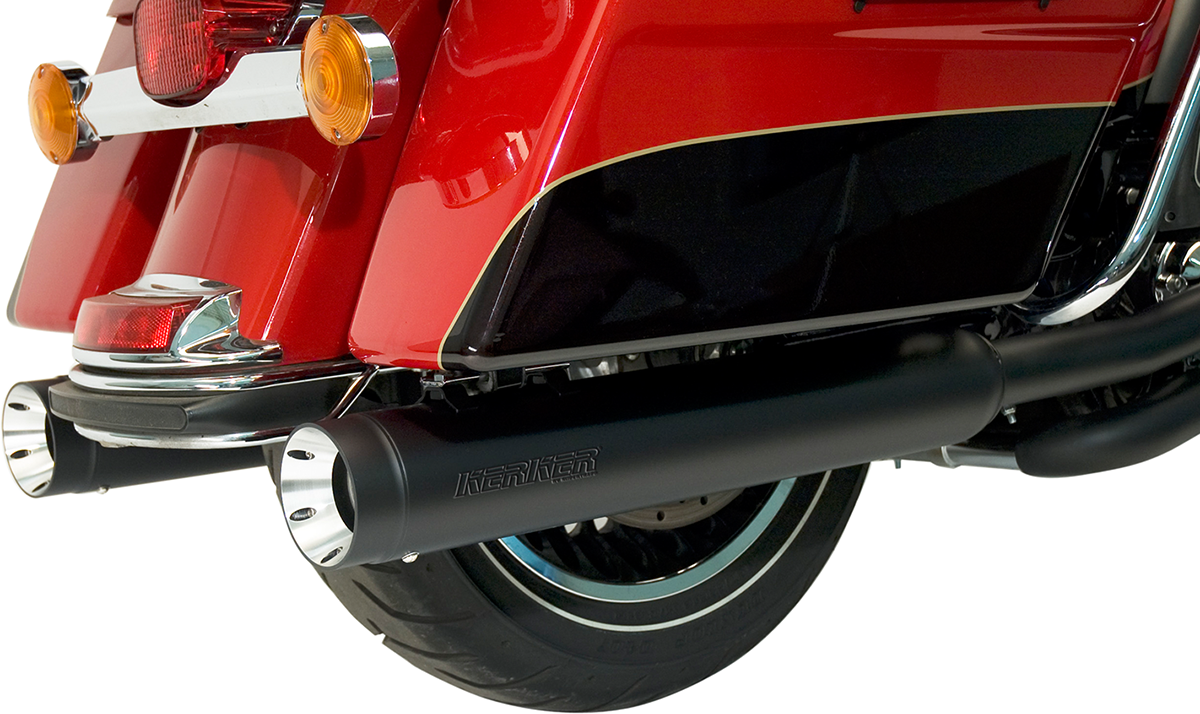 KERKER 4" Stout Slip-On Mufflers Black 147-78228