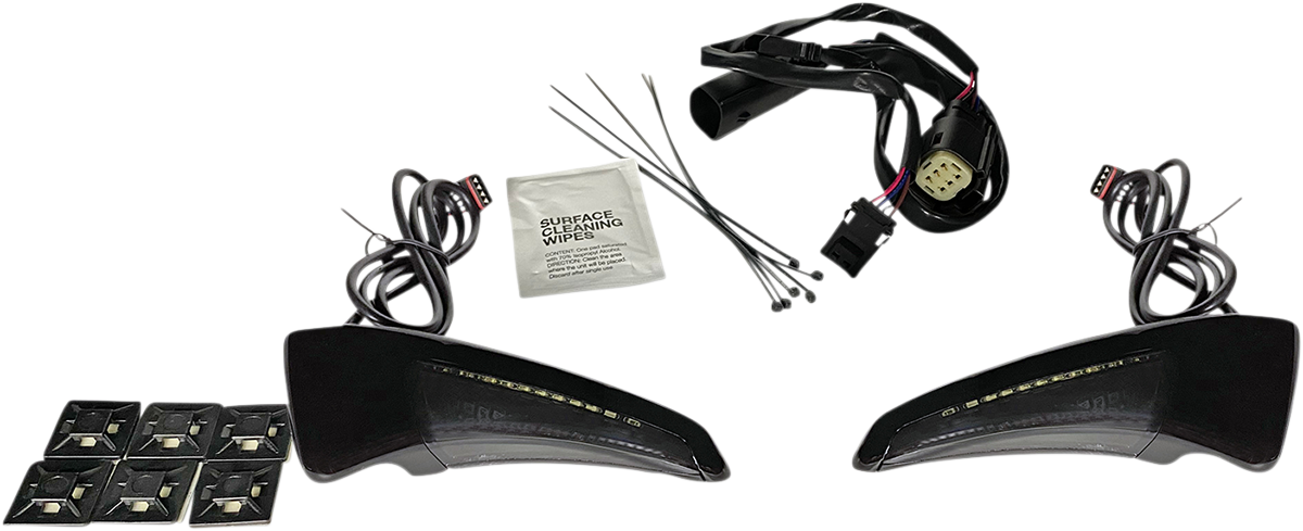 Custom Dynamics Sequential Tour-Pak Backrest LEDs CD-TPBR-14BCMSB