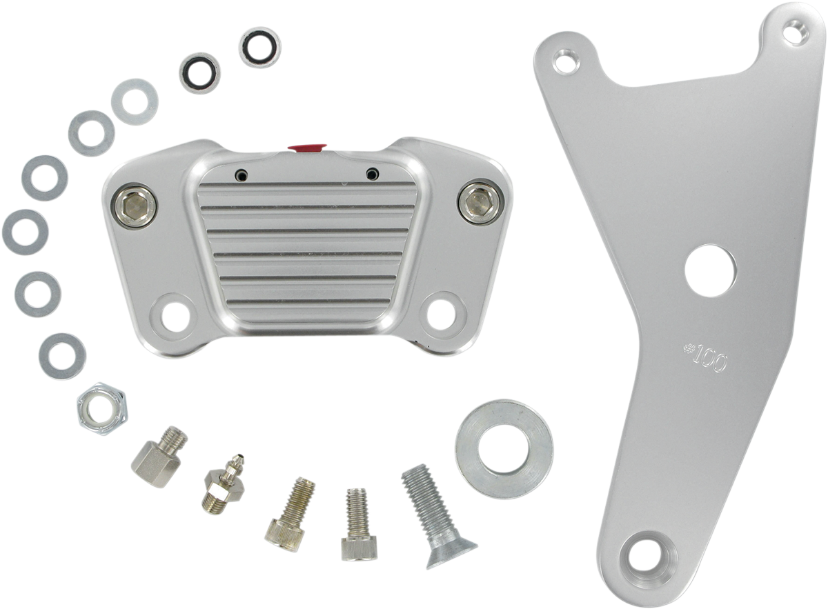 GMA Engineering 2-Piston Custom Rear Calipers Classic Clear Anodized GMA-100