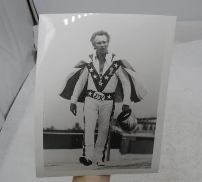 Evel Knievel Memorabilia Himself Photo Reprint 8X10" Black & White B&W Harley