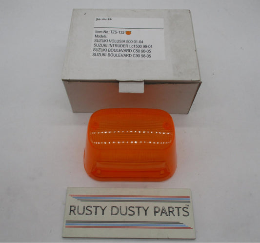 Topzone Suzuki Intruder Orange Amber Taillight Lens TZS-132