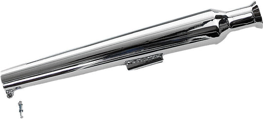 Paughco 20in. Bell Tip Muffler Short - Chrome 618BT