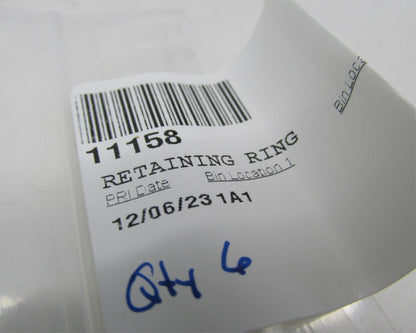 Lot of 6 Harley-Davidson Genuine NOS Fork Bearing Retaining Rings 11158