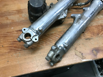 Vintage Japanese Motorcycle Front Fork Tubes and Front Tokico Brake Ca