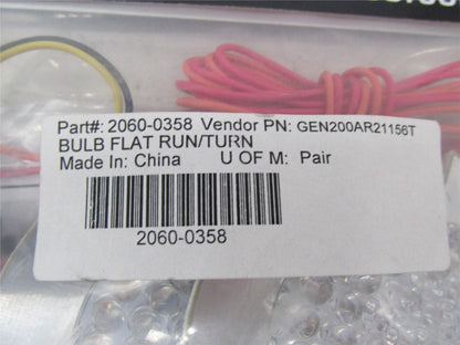 Pair of Harley Davidson Custom Dynamics Bulb Flat Run/Turn 2060-0358