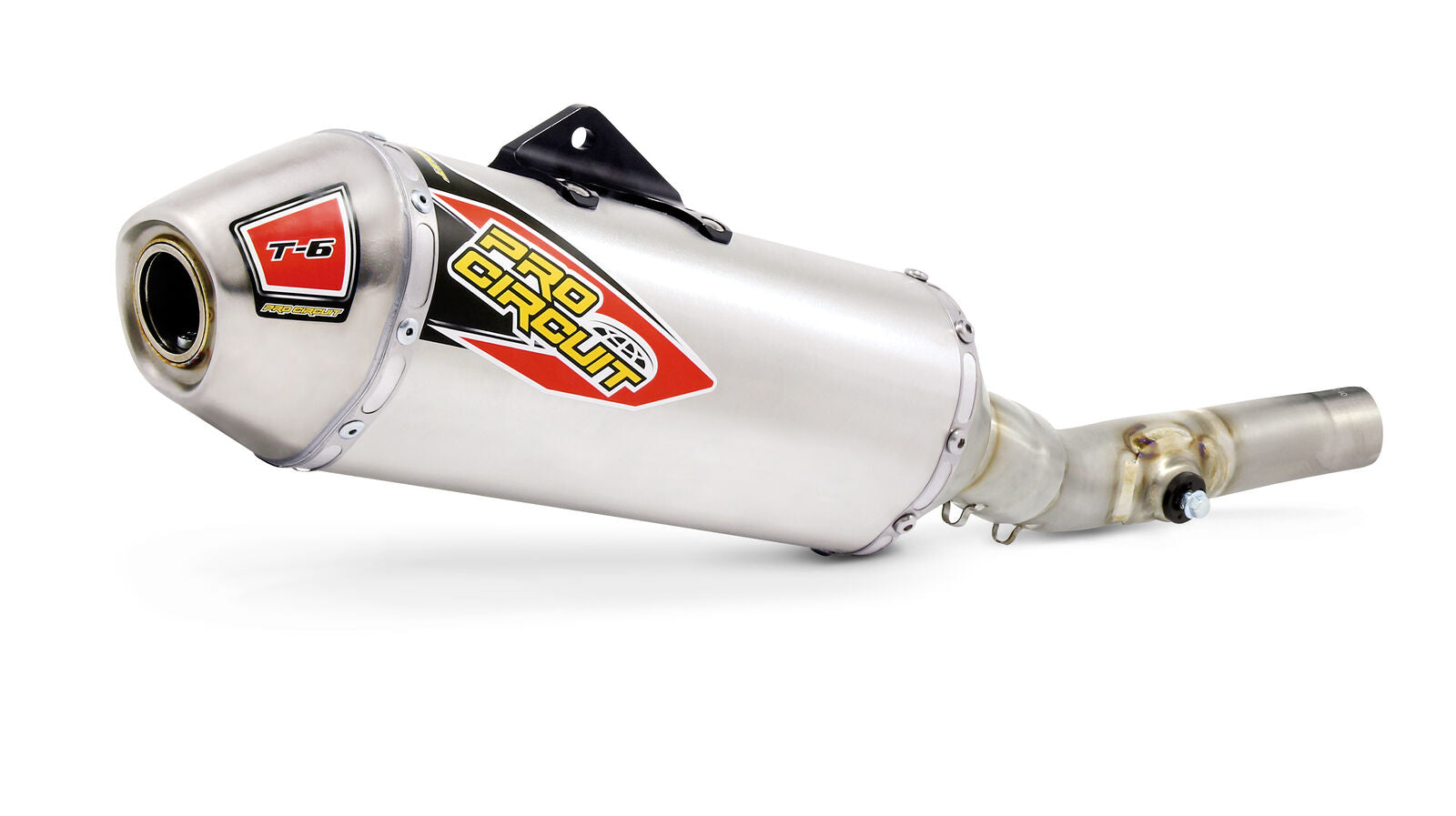 Pro Circuit T-6 Stainless Slip-On Silencer w/Spark Arrestor Natural 0121425A