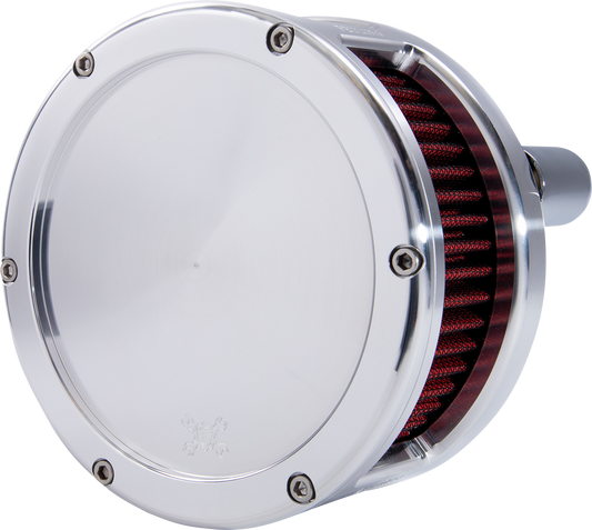 Feuling BA Series Air Cleaner Kit Raw - Solid Cover - Red 5431