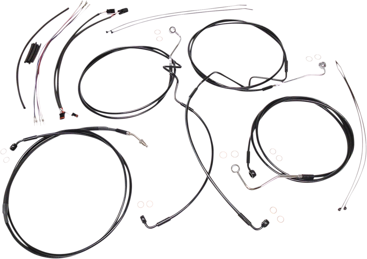 Magnum XR Stainless DOT Handlebar Installation Kits 12" - 14" 486341