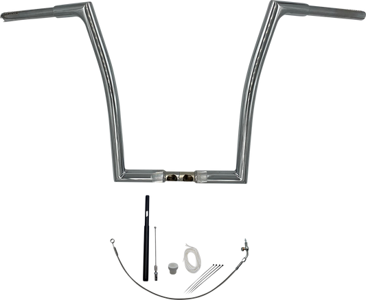 Fat Baggers, Inc. 1-1/4" EZ Install Flat Top Handlebar Kit 16" Chrome 719916