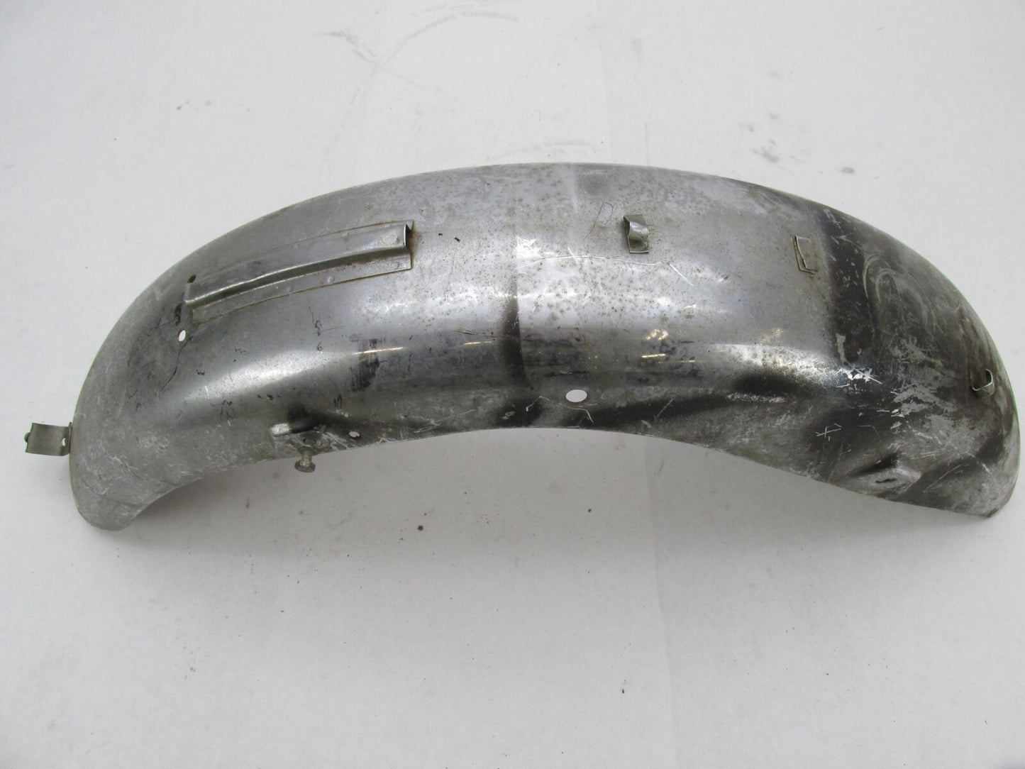 Vintage Patina Motorcycle Chrome 6" Wide Rear Fender Honda Triumph Harley