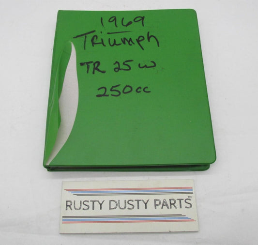 Triumph Photocopied 250CC Single Cylinder TR25W Workshop Service Manual