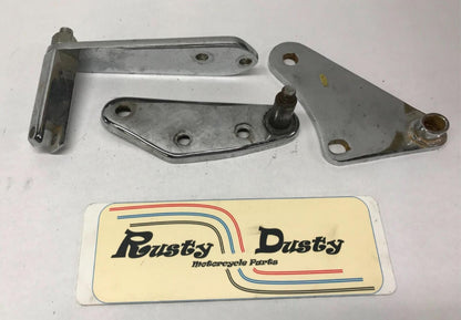 Lot Harley Foot peg Foot Control Mounts Brackets Chrome