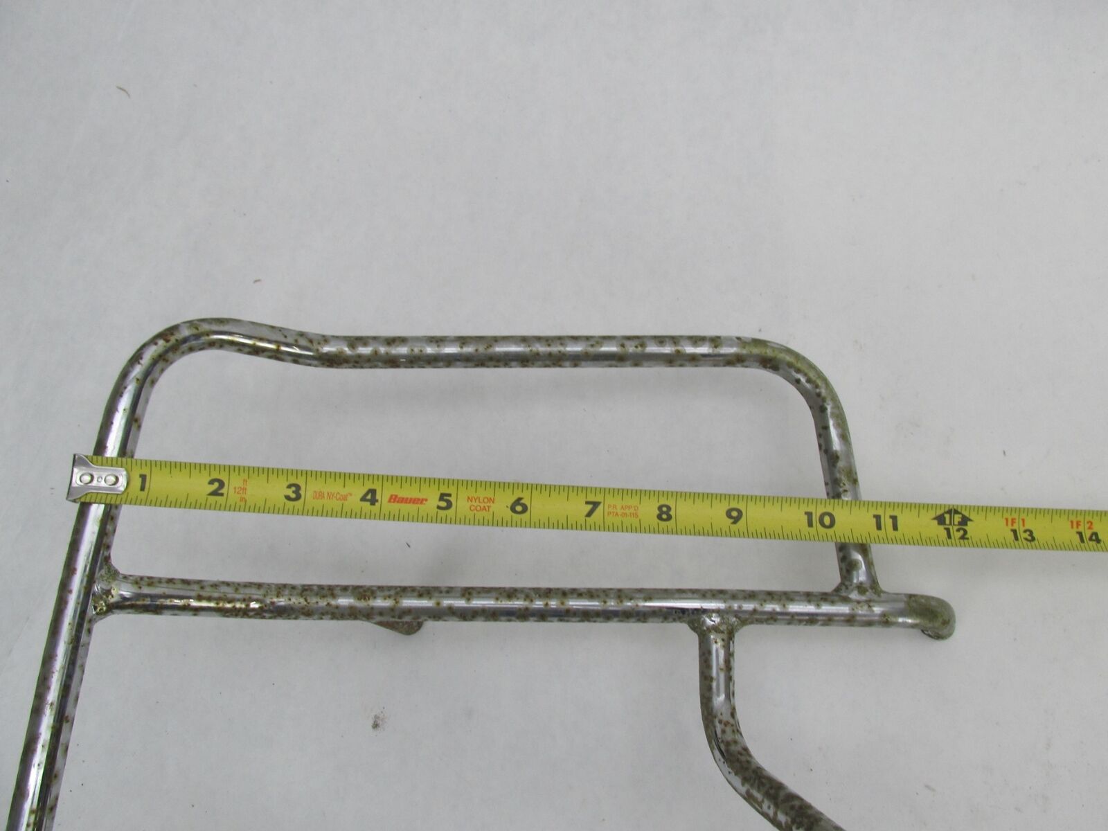 Used Motorcycle Chrome Patina Luggage Rack 22" x 12"