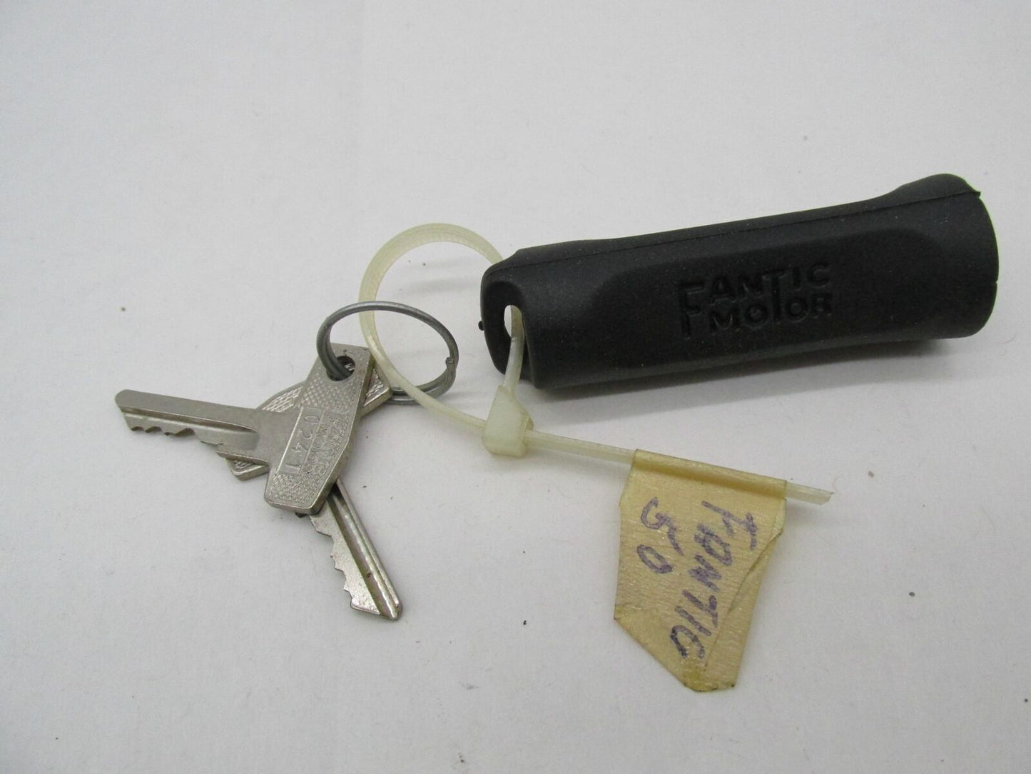 Vintage Fantic Motor 50 Dealer Documents And Motorcycle Ignition Key Set