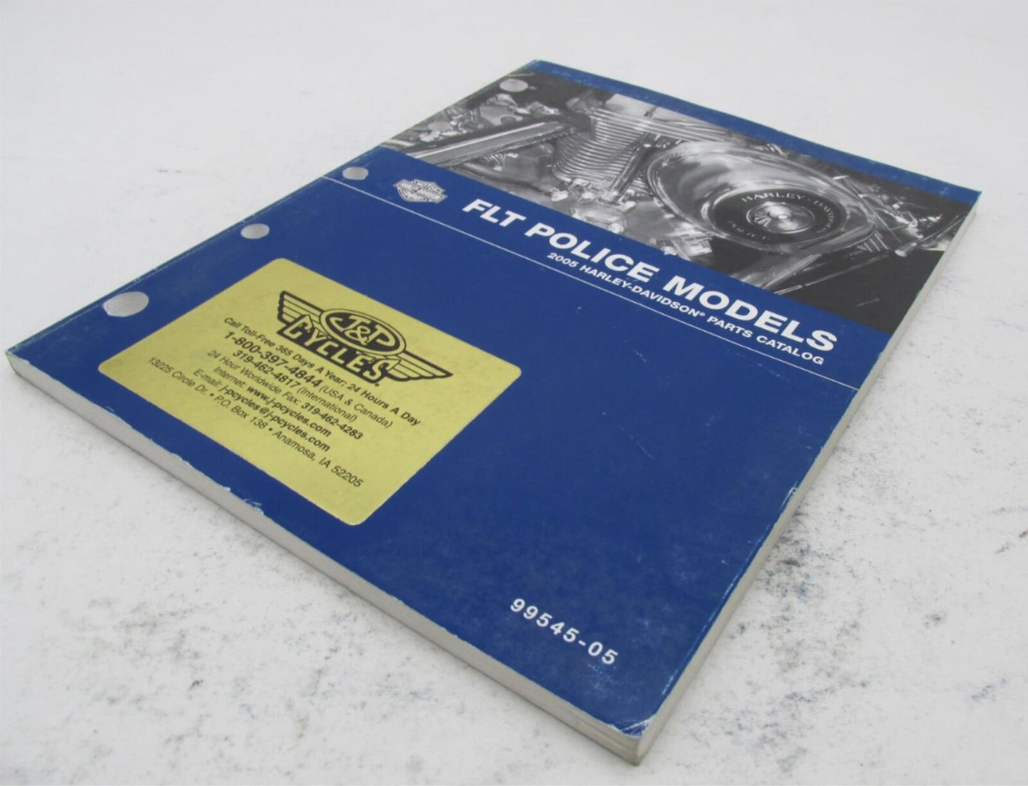 Harley-Davidson Official Factory 2005 FLT Police Parts Catalog 99545-05