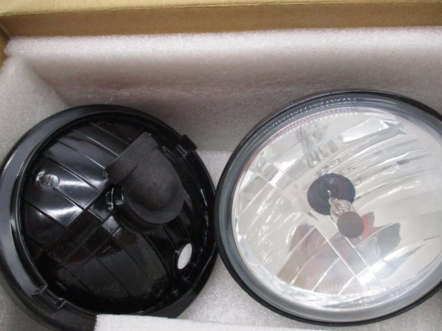 Set of 2 Harley Davidson Stock Black Aux Passing Lamps 4.5"