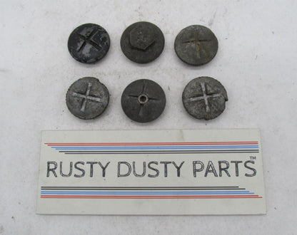 Mixed Lot of 6 Vintage Original Triumph BSA Rocker Caps T100 T120 TR6