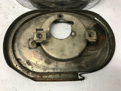 HARLEY SPORTSTER IRONHEAD 1966-69 AIR CLEANER Intake Backing plate & C