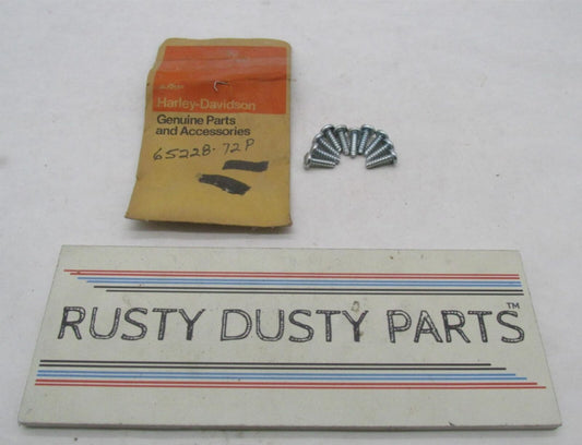 Lot of 10 Harley Genuine NOS Aermacchi MC-65 Muffler Shield Screws 65228-72P