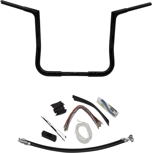 Fat Baggers, Inc. 1-1/4" EZ Install Flat Top Handlebar Kit 14" Black 709114B