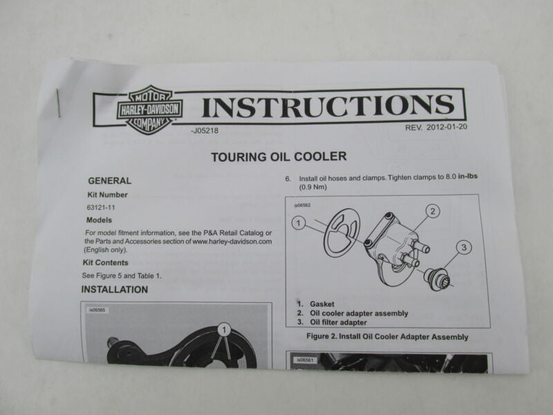 Harley-Davidson Genuine 103 Cubic Inch Oil Cooler Temperature Control 26155-11