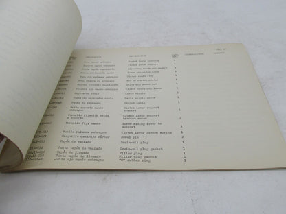 Bultaco Factory 1971 Bultaco Matador Mk4 Motorcycle Catalog Parts List