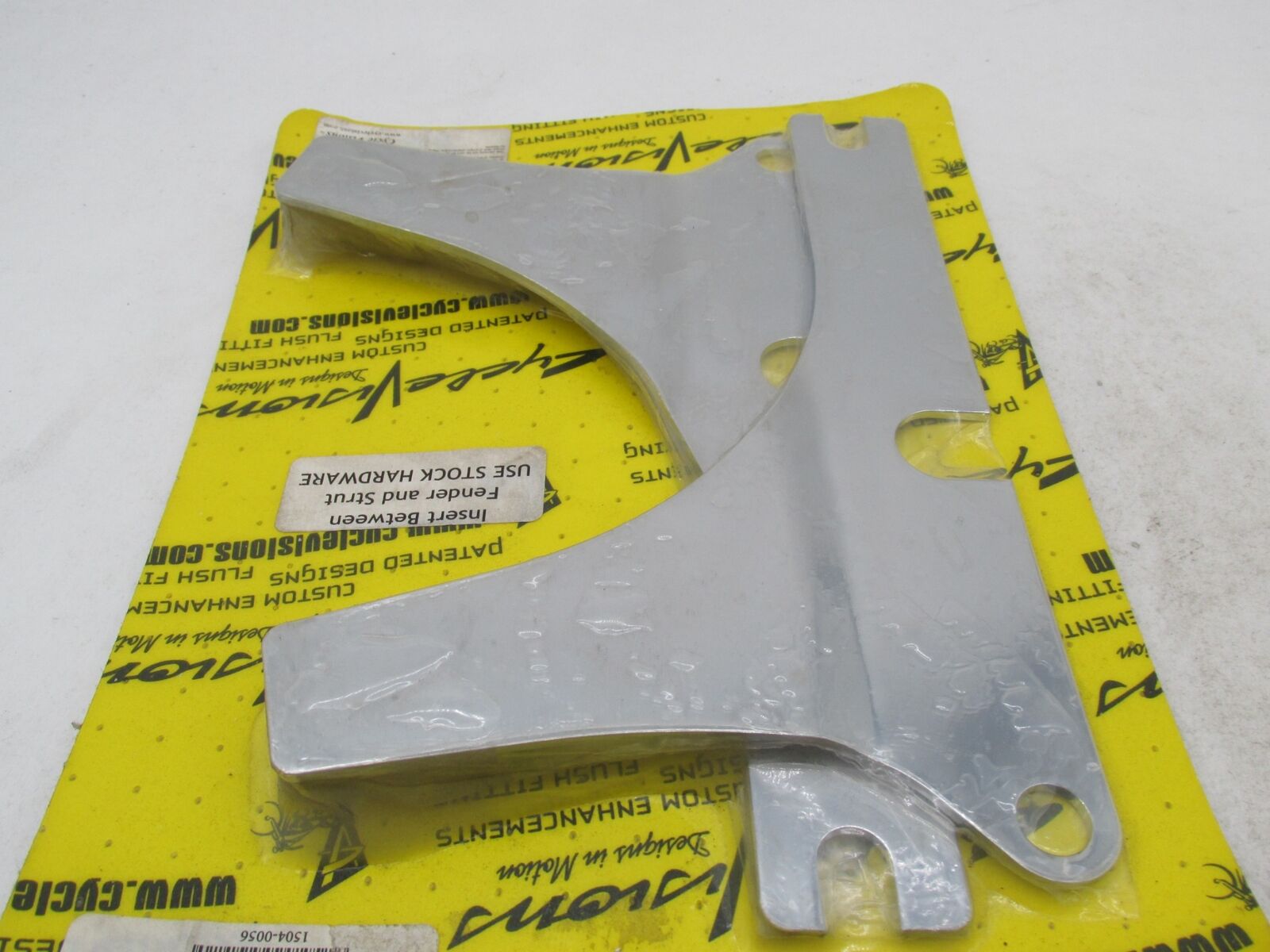 Harley Cycle Visions Breakout Chrome Rigid Sissy Bar Side Plates 1504-0056