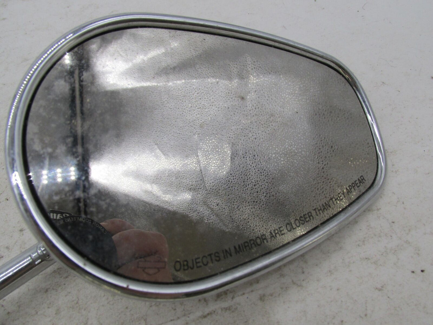 Harley Davidson Genuine Right Side Chrome Teardrop Side Mirror
