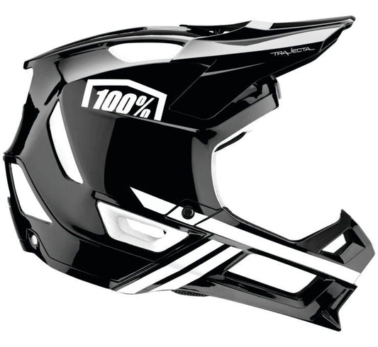 100% Trajecta Helmet Black/White XL 80021-011-13