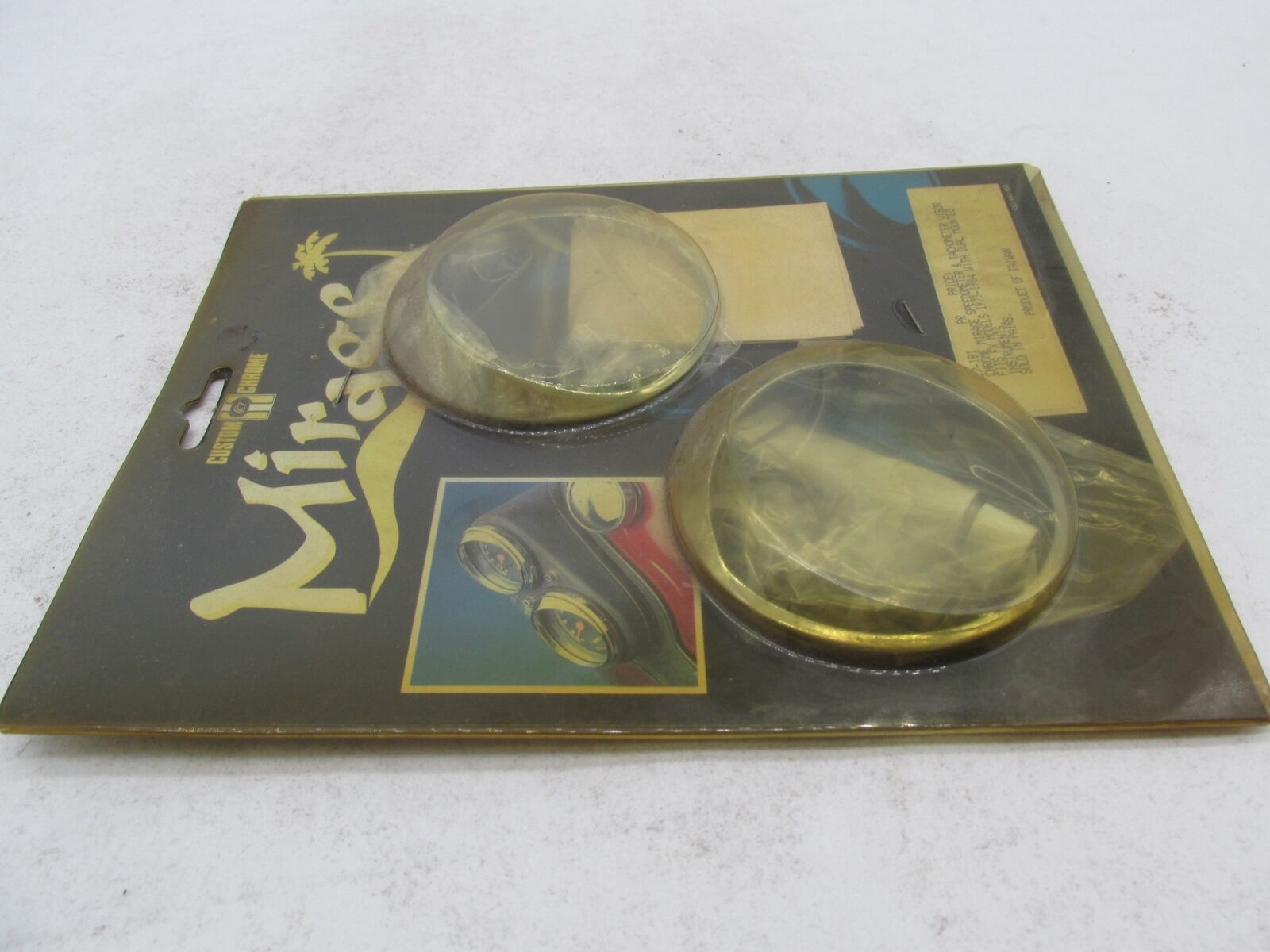 Pair Harley Mirage Speedo Speedometer and Tach Tachometer Visor FX Cover 27-181