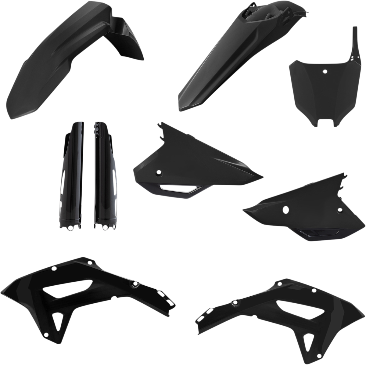Acerbis Full Plastic Kit Black 2861800001