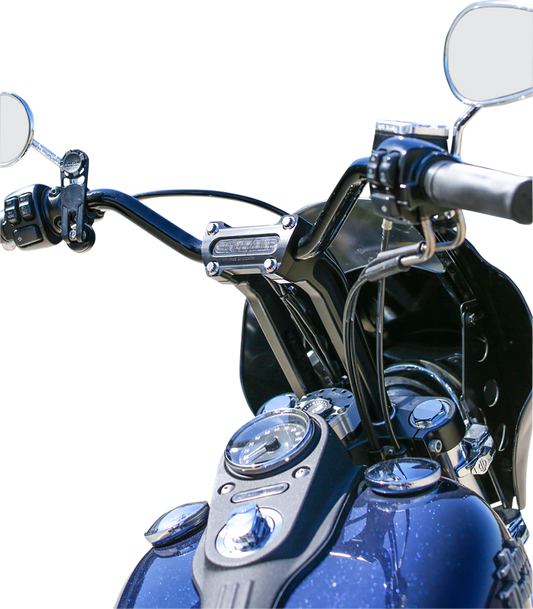 THRASHIN SUPPLY CO. Handlebar Risers 9-1/2" Rise Black TSC-9525-1