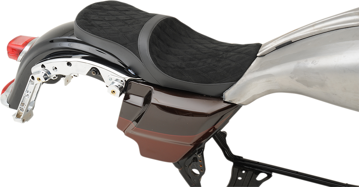 Drag Specialties Low Profile Tour Seat For Ness Winged Tank 0801-1078