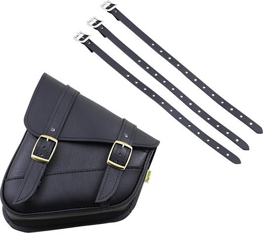 Willie & Max Softail Swing Arm Bag Black 59776-08