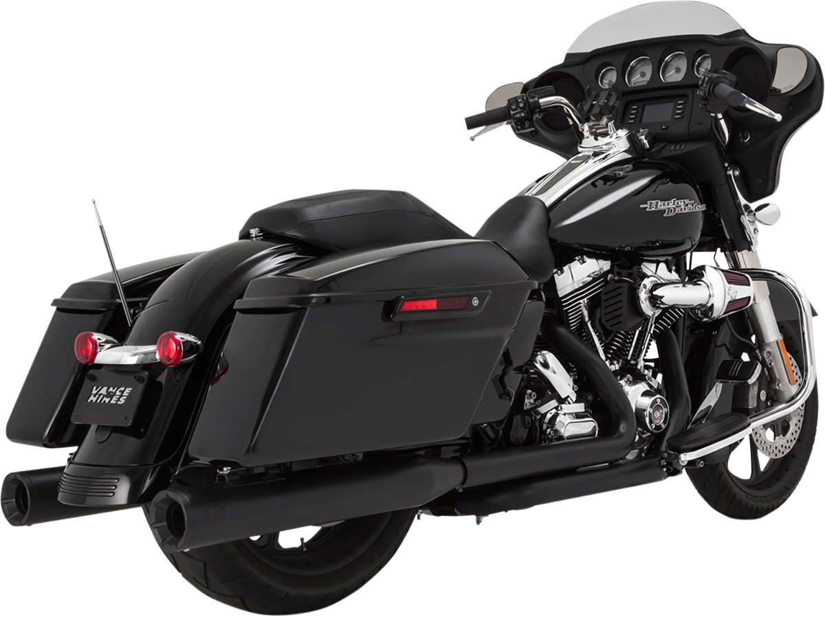 Vance & Hines 4" Eliminator 400 Slip-On Mufflers Matte Black 46703