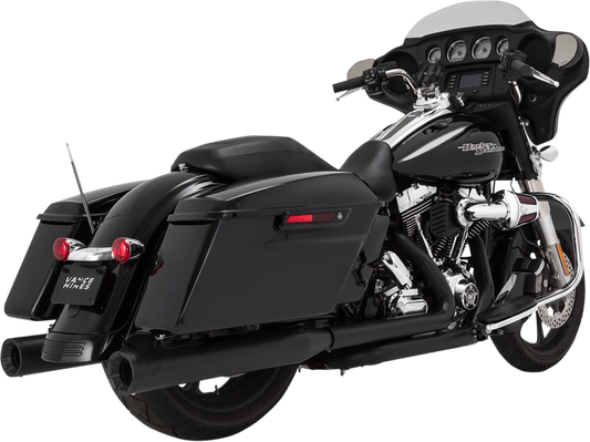 Vance & Hines 4" Eliminator 400 Slip-On Mufflers Matte Black 46703