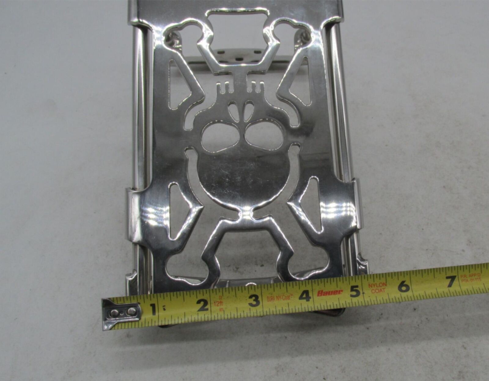 Harley Davidson Chrome 86- 07 Chrome Skull Luggage Rack