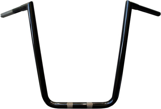 LA Choppers 1 1/4" Big Twin Peaks Hefty Handlebars Black 19" Rise LA-7362-19B