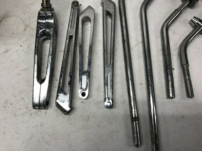 Mixed Lot Harley Davidson Mirrors Stems Chrome Slotted Custom