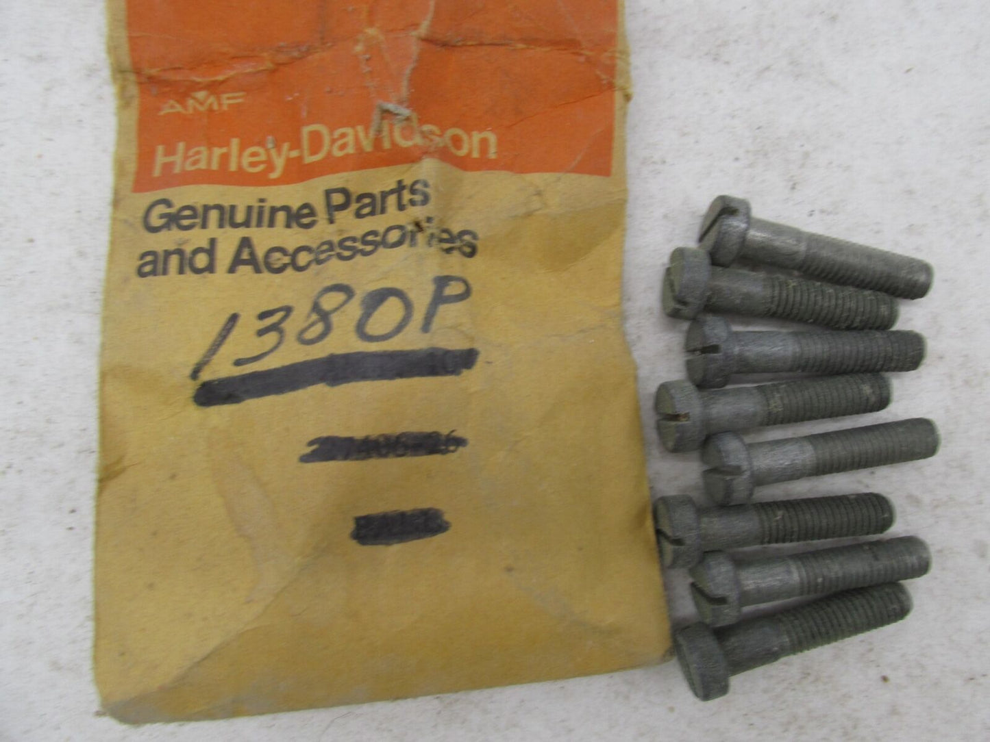 Lot of 8 Harley-Davidson Genuine NOS Aermacchi M-50CC Screws 1380P