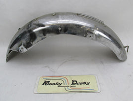 Vintage Patina Motorcycle Chrome 6" Wide Rear Fender Honda Triumph Harley