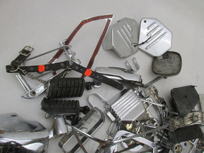 Huge Mixed Lot of Honda Goldwing Motorcycle Chrome Trim Parts &  Accessories