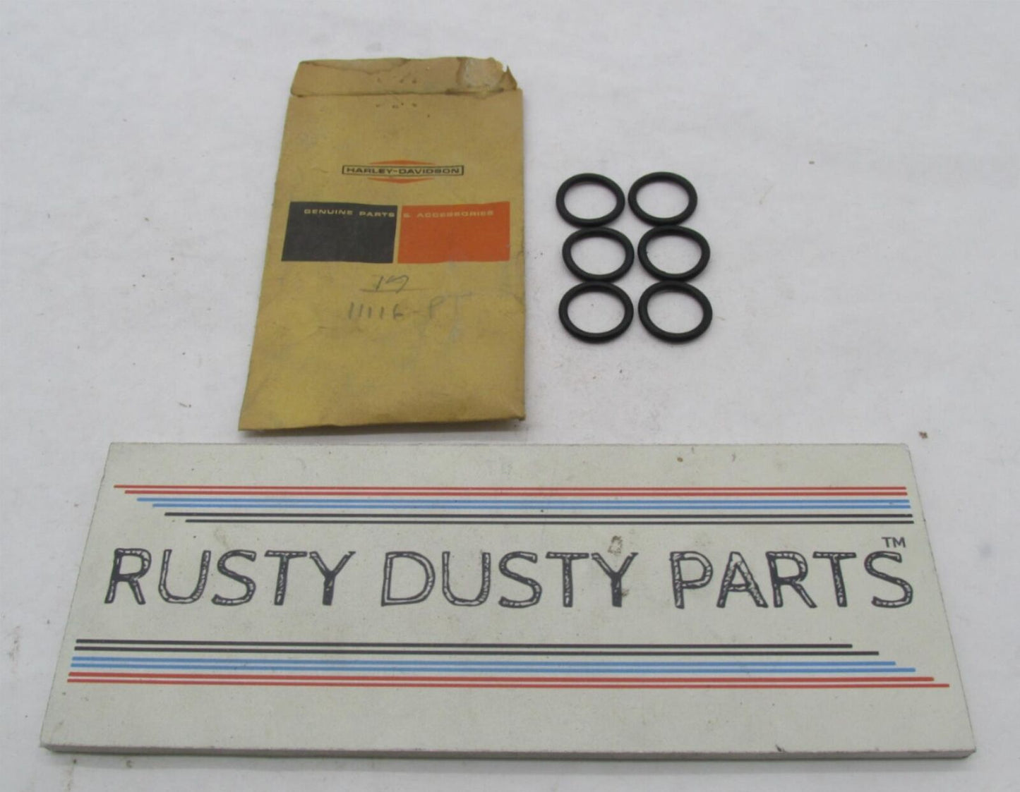 Lot of 6 Harley-Davidson Genuine NOS Aermacchi O-Rings 11116-P