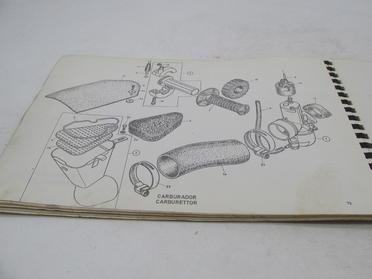 Bultaco Factory 1972 Matador Mk4 Motorcycle Catalog Parts List Book 75.32-117