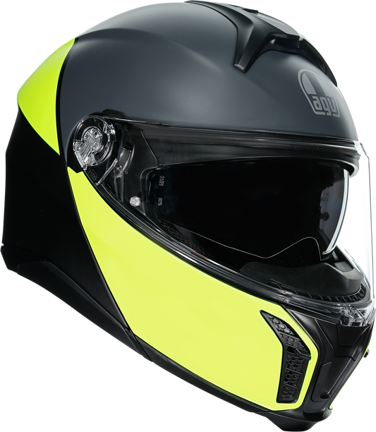 AGV Tourmodular Helmet Balance Black/Yellow Fluo/Gray Small 211251F2OY00110